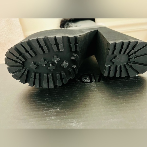 NIB Dolls Kill Widow God Forsaken Knee High Boots Lace Up Front Side Zipper - Picture 8 of 13